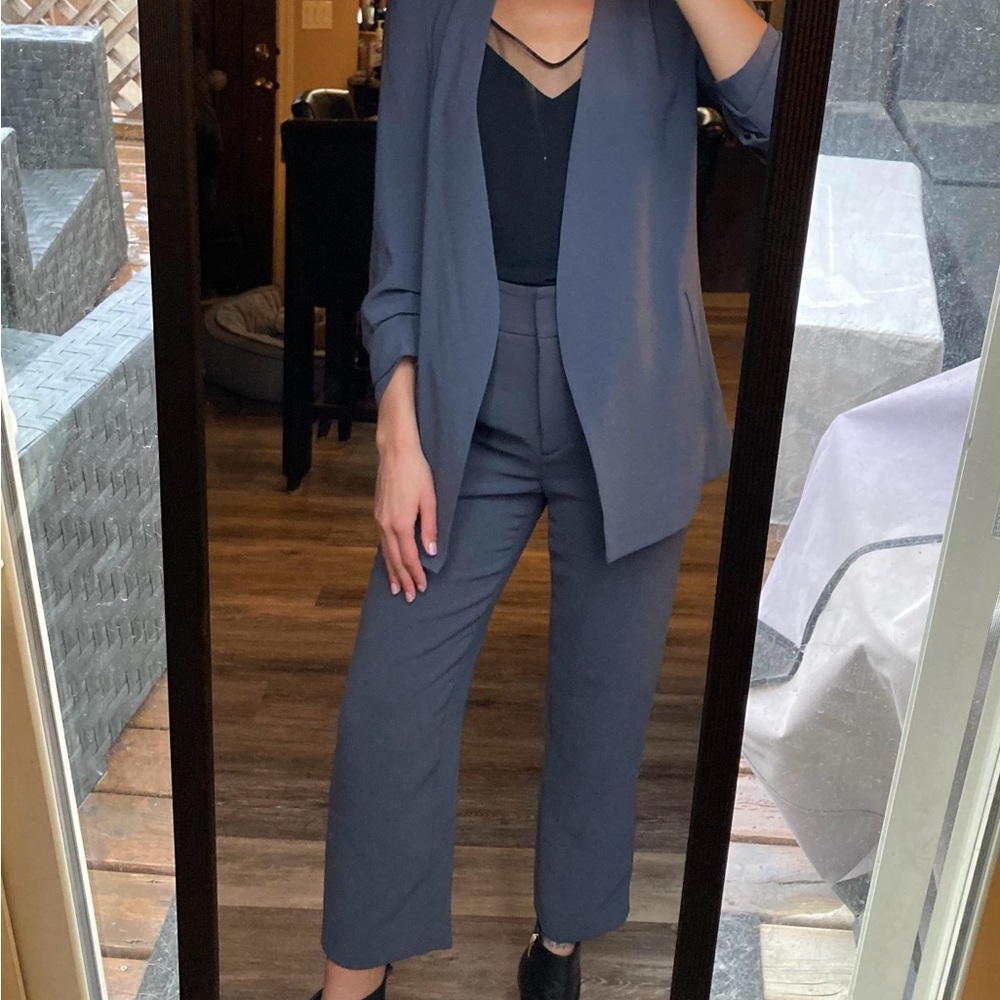 BRAND NEW ARITZIA Wilfred Tie-Front Pants in elegant charcoal size 00